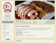Tablet Screenshot of florentinasrestaurantnyc.com